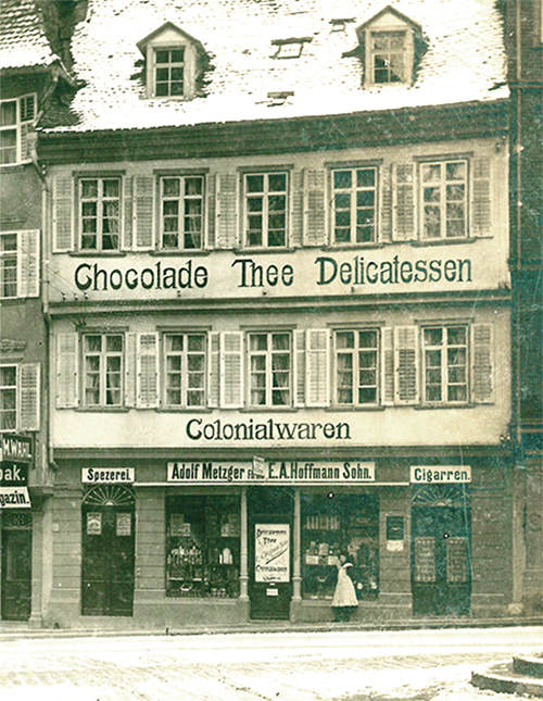 1900_Colonialwarenladen_Adolf_Metzger_Marktstrasse_7_RV